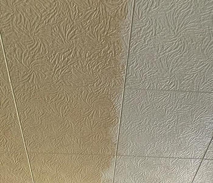 Cigarette smoke on the ceiling of a home